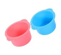 VICASKY 2 piezas de belleza de película mezcladora profesional olla de cera dura calentador de cera de silicona calentador de cera de silicona cera depiladora olla de gel de sílice