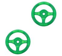 VICASKY 2 piezas de plástico volante de juguete coche volante volante juguete para niños volante juguete para niños coche columpio accesorios de coche de juguete volante redondo