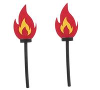 VICASKY 2 piezas de simulación de antorcha de juguete para antorcha artificial para eventos deportivos de cosplay y ocasiones creativas, material seguro, accesorio de decoración versátil para escuelas