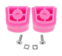 VICASKY 2 Piezas Frenos de Repuesto Rosa Antideslizantes | Goma y Acero Inoxidable, Reemplazo Fácil con Tornillos, para Parques y Educación Física Escolar