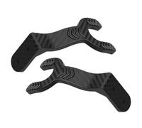 VICASKY 2 Piezas Gancho de Pared ABS Negro, Montaje Fácil | Soporte para Protector de Cabeza de Moto y Skate, Uso Doméstico o Escaparate, Estilo Moderno y Minimalista