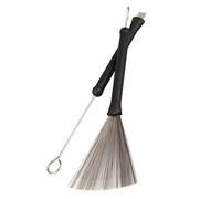 VICASKY 2 Piezas metalico cepillo de alambre cepillo de cable de juego de baquetas abrazadera de violín cepillos de cepillo de alambre de acero retráctil