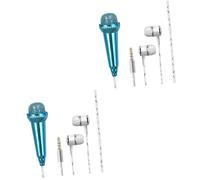 VICASKY 2 Piezas Mini micrófono Adorable micrófono de teléfono para teléfono Vocal Karaoke microfono microfone Karaoke grabación de de Miniatura Blue