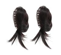 VICASKY 2 Piezas Paquete de Moño para Peluca Moño Pinza para Mujer Extensiones Pinza para Mujer Cabello Fino para Disfraz para Tocados de Fiesta