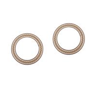 VICASKY 2 Piezas roseta de agujero de sonido de guitarra acústica accesorios de roseta de guitarra cubierta del agujero de la acoustic guitar accesorios para Bambú