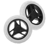 VICASKY 2 Piezas Ruedas de 17cm para Supermercado para Carrito de Compras de Plástico Fáciles de Reemplazar y Almacenamiento Conveniente y Carrito de Servicio Pesado
