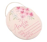 VICASKY 2 piezas tablero de anuncio para el nacimiento de un bebé mano de neón Oh niño nacimiento doble cartel artículo pegatinas luz personalizado baby shower fieltro conjunto