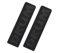 VICASKY 2 piezas tambores pad bajo aro protector no silicona tambores set accesorios para práctica