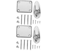 VICASKY 2 sets de soportes para carretes de cuerdas, pastillas, placas hembra para guitarras, accesorios para guitarra, placa de entrada, placas de entrada para guitarras eléctricas, placas de enchufe