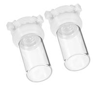 VICASKY 2 Tazones para Beber Agua de Hormigas de Vidrio y Plástico, Capacidad 10ml, Fácil de Usar y Conveniente Cuidado de Hormigas en Verano