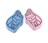 VICASKY 2 toallas de baño con cambio de color de animales de luffa para la ducha para niños pequeños, cabeza dulce, forma de recién nacido, exfoliante corporal, exfoliante corporal, fregona para bebés