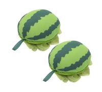 VICASKY 2 toallas de baño de esponja exfoliante para esponjas corporales para la ducha esponjas para adultos exfoliante fregona ducha lavado verde poliéster