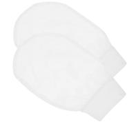 VICASKY 2 toallas de baño exfoliantes, frotadores, limpios, limpiadores de la piel, guantes de limpieza de la piel, guantes de limpieza para la piel, accesorios de ducha, color