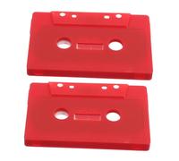VICASKY 2 unidades de cassette retro hechas a mano, decoración de música retro, decoración vintage, cassettes decorativos, casetes para manualidades, cinta de cassette decorativa, cintas de plástico