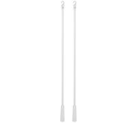 VICASKY 2 Varillas de Fibra de Vidrio para Persianas Verticales, Palo Ciego Largo Ligero y Resistente con Gancho para Cortinas y Ventanas, 2 Piezas