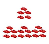 VICASKY 20 Piezas pastilla de gramófono lápiz de fonógrafo tocadiscos vinilo gramofono torneta lápiz óptico agujas de fonógrafo de aluminio aguja de reemplazo de la aguja el plastico rojo