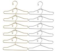 VICASKY 20 piezas percha para muñecas en miniatura para casa de muñecas para trajes de muñecas y accesorios para casa de muñecas