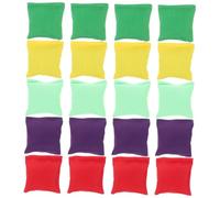 VICASKY 20 Piezas Saco Terrero Verter Bolsas De Frijoles para Niños Tirar Juguete De Carnaval Juego De Hoyo De Maíz Lanzando Mini Bolsitas De Frijoles Juguete Mini Pufs De Lana