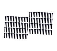VICASKY 200pcs Guitarra Acústica Pines de Puente Robustos para Puentes Estándares Negro Durable Instalar Para Reemplazar Pines Dañados