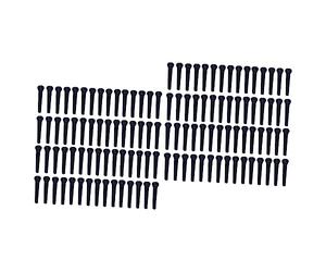 VICASKY 200pcs Guitarra Acústica Pines de Puente Robustos para Puentes Estándares Negro Durable Instalar Para Reemplazar Pines Dañados