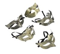 VICASKY 25 piezas retro media cara máscara vintage mascarada máscaras para adultos para carnaval, Halloween, fiestas de baile, disfraces y eventos de cosplay, varios diseños, incluye príncipe y
