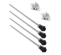 VICASKY 2juegos Accesorios De Batería Metálicos De Patas De Bombo Soporte Antideslizante Para Pata De Tom De Piso Pies De Espuela De Bombo Accesorio Para Instrumento De Percusión Para