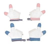 VICASKY 2pares Guantes Antisucio Para Bebés De Protección Para Dejar De Chuparse Los Dedos Diseño Transpirable y Cómodo Para Uso Casa Aire