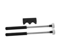 VICASKY 2pares Mallets De De Lengua Con Soporte De Baquetas De Fieltro Para Instrumento De Percusión Accesorio Para y Yoga Color Negro