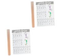 VICASKY 2pcs Clarinetes Handtabelle für Anfänger praktische Fingerhilfe für Klarinettenakkorde für Effektives Praken und schnelle Lernen von Klarinettennoten
