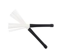 VICASKY 2piezas Cepillo de Jazz de Baquetas de Nailon Accesorios para Instrumentos de Percusión para Actuaciones o Ensayos Casa