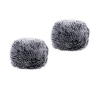 VICASKY 2piezas Funda De Felpa Resistente Salpicaduras Para Micrófono Protector Para Karaokes y Entrevistas Diseño Práctico