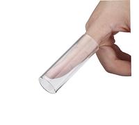 VICASKY 2piezas Glass Guitar Slides Standard Bottleneck Smooth Sustain Tone for Professional Guitarists Regalos Guitarristas