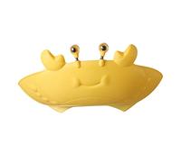 VICASKY 2piezas Gorro De Baño Para Bebés Protector De Oídos y Ojos Diseño De Dibujos Animados Para Lavado De Cabello y Corte De Pelo Color Limón
