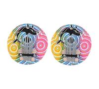 VICASKY 2piezas Kalimba Teclas Colorida Instrumento Musical Portátil Para Adultos Piano De Pulgar Para Principiantes y Actuaciones Fiesta Camping y Relajación