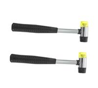 VICASKY 2piezas Martillo de Trastes de Doble Cabeza para Guitarra Herramienta de Reparación de Guitarra de Mango Plástico Instalación de Ukelele Taller Musical