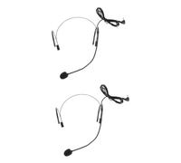 VICASKY 2piezas Micrófono De Diadema Flexible Jack para Guías y Presentaciones Auricular y Práctico Profesores y