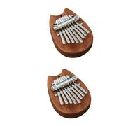 VICASKY 2piezas Mini Kalimba De Teclas De Madera Piano De Pulgar Musical Para Principiantes y Instrumento Musical Portátil y Divertido Para De Cumpleaños y Presentaciones Escenario