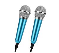 VICASKY 2piezas Mini Micrófono para Celular Micrófono K Song de Barra para Grabación para Moviles Fiestas Estilo Aleatorio