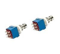 VICASKY 2piezas Pedal De Efectos Para Guitarra Eléctrica Azul Interruptor De Bypass Verdadero Patas Para Reconfiguración De Pedales Vintage