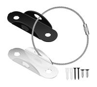 VICASKY 2piezas Protección Muebles Antivuelco Correas De Seguridad Anclajes De Pared Soporte Para Muebles Acero Inoxidable y Frío Rolado Instalación y Uso