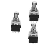 VICASKY 3 botones de pedal para guitarra, dispositivo de efectos de pedal, accesorios duraderos e instalados, adecuados para amplificadores y equipos musicales, compatibles con pedales de efectos