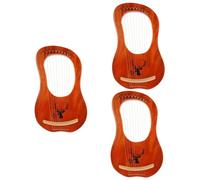 VICASKY 3 Juegos De Lira De 10 Tonos Arpa Pequeña Arpa Profesional De Lira De 10 Tonos De Regazo Instrumento De De Mano Instrumentos De Delicada De