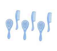 VICASKY 3 Juegos peine de champú para bebés kit de cosmetología salsa de tomate falsa cepillo de limpieza cepillo para limpiar la cabeza del bebé peine de bebé tómate un baño