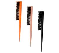 VICASKY 3 peines de peinado de belleza, peine de jabalí, peine de cola para mujeres, cepillo de tope, cepillo liso, cepillo liso, cepillo para el cabello, accesorio para el peinado del cabello Abs