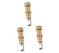 VICASKY 3 Piezas clavija de guitarra tomas de salida del cilindro de guitarra conector de salida de conector de entrada de estéreo de Golden