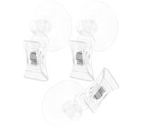 VICASKY 3 Piezas Clip de Ventosa Plástico Resistente en Peceras para Algas y Lechugas Herramienta de Alimentación Segura y Soporte Ajustable para Acuarios