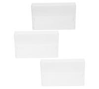 VICASKY 3 Piezas Estuche de Casete Transparente Abs, Compacto y Ligero para | Protege Cintas, Diseño Resistente a Rayaduras, Formato Portátil, Caja Vacía para Almacenamiento Doméstico