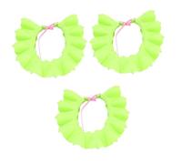 VICASKY 3 Piezas fiesta de bienvenida bebé gorro baño bebe shower cap visera de champú para bebés ducha del bebé champú niños gorro bebe recien nacido gorro de baño infantil Green