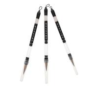 VICASKY 3 Piezas Pincel de Caligrafía Tradicional de Tinta China Punta Suave y Mango de Madera, Adecuado para Practicar Escritura y Dibujo en Papel y Seda