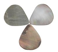 VICASKY 3 Púas De Guitarra De Concha Auténtica 28 * 23 * 2mm Púas Para Ukelele Sin Rayas